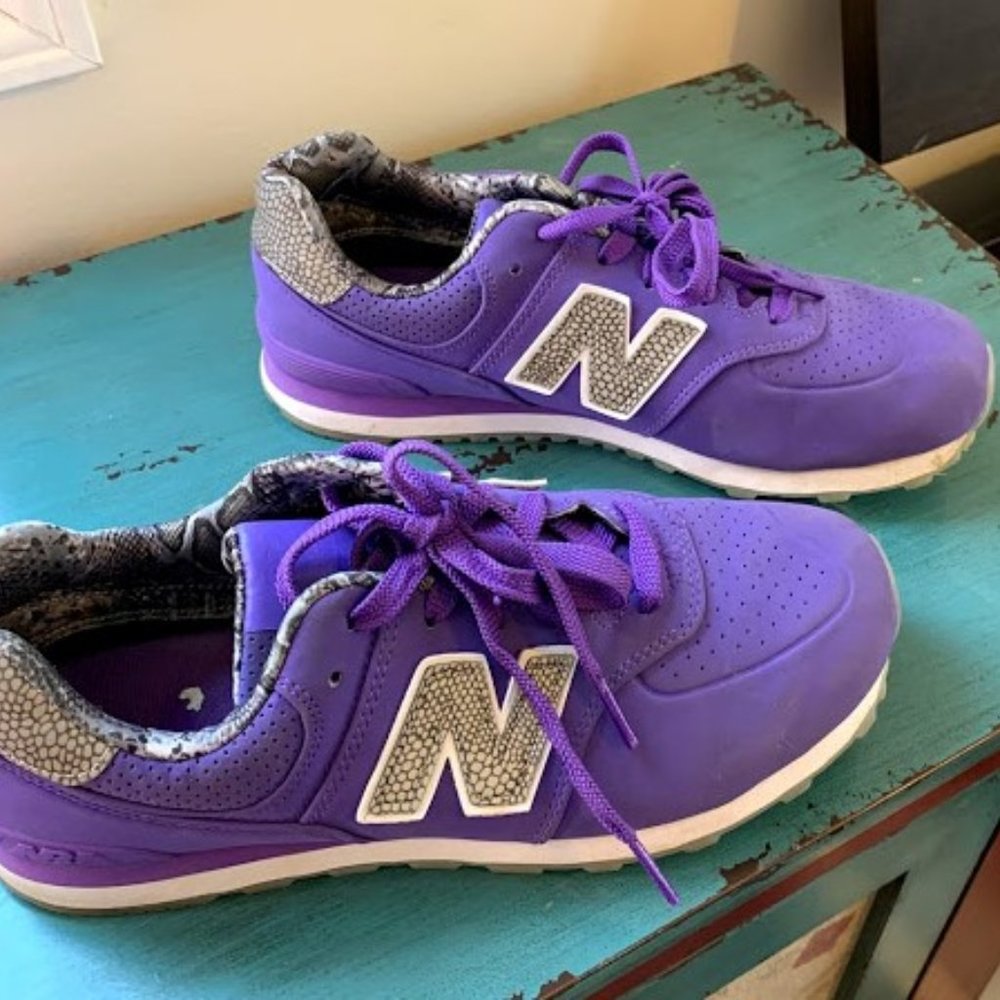 PRE-OWNED New Balance Big Kid's 574 Luxe Rep